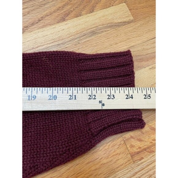 Abercrombie & Fitch Men's L 100% Wool Red Fair Isle Nordic Sweater Vintage Y2k - Picture 7 of 8